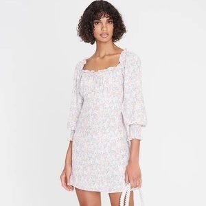 Ira Mini Dress in pink vionette floral
